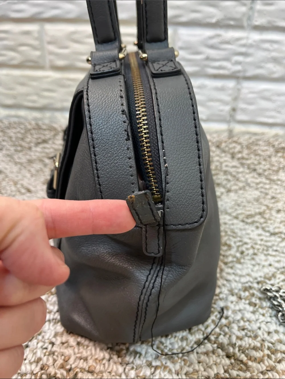REHAB BUNDLE OF 3 LEATHER BAGS 2 KATE SPADE AND REBECCA MINKOFF